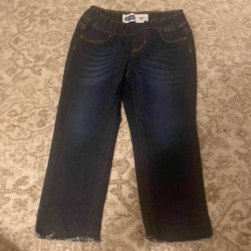Old navy girls cropped jeans size 5